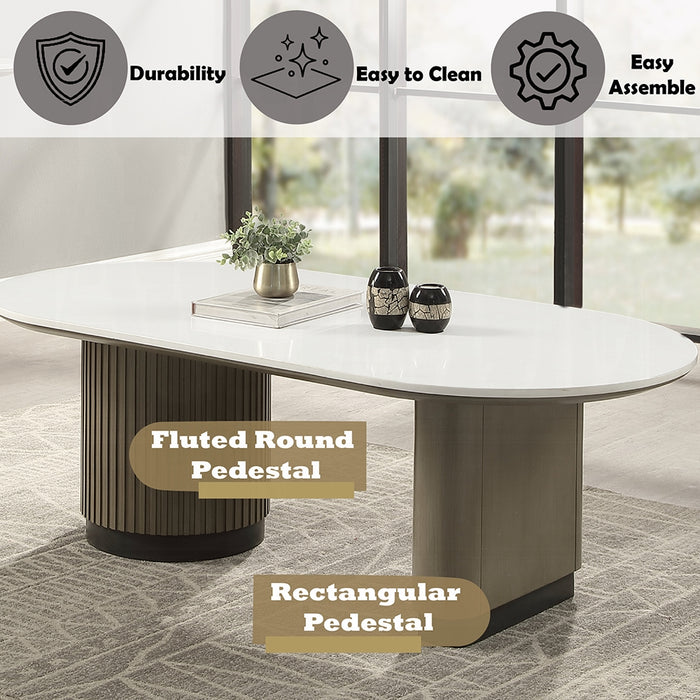 Clayten Coffee Table w/Engineered Top