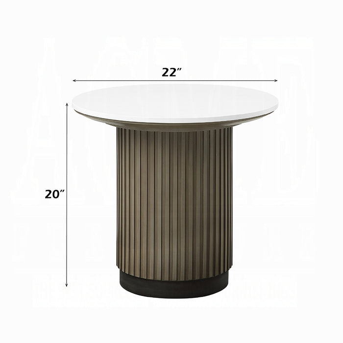 Clayten End Table w/Engineered Top