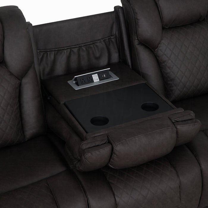Wendell Power Motion Sofa w/Dropdown Table, Storage, USB & LED