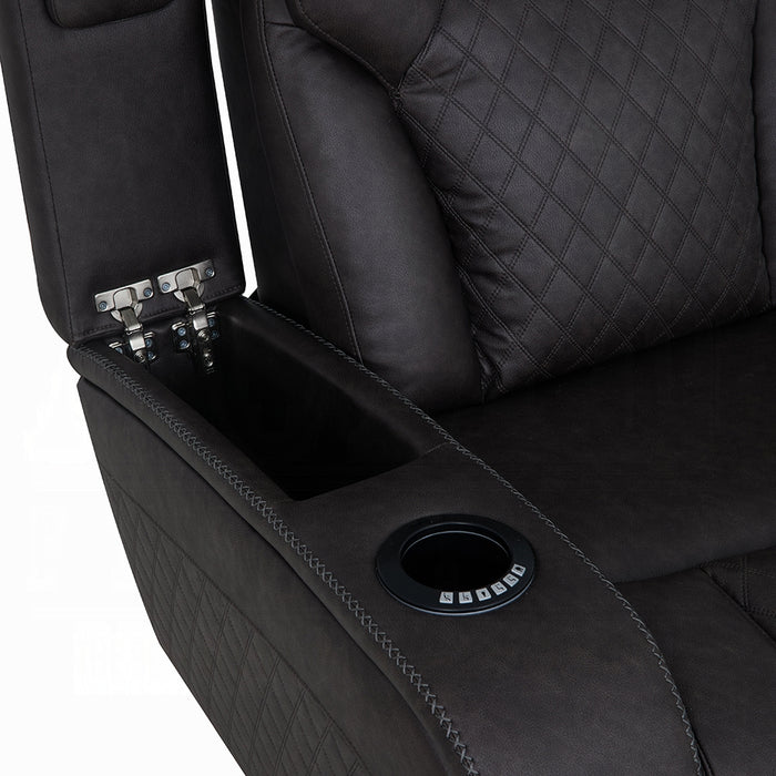 Wendell Power Motion Sofa w/Dropdown Table, Storage, USB & LED