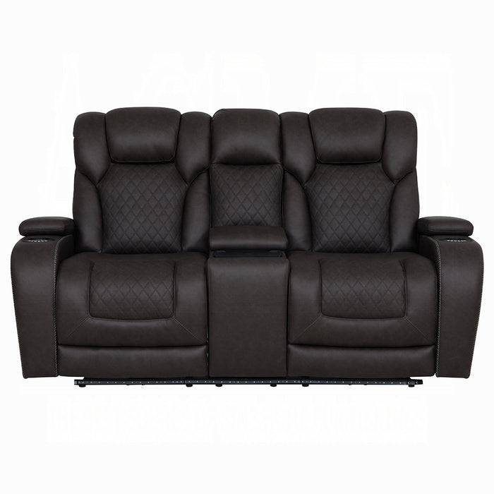 Wendell Power Motion Loveseat w/Console, Wireless Charger, Storage, USB & LED