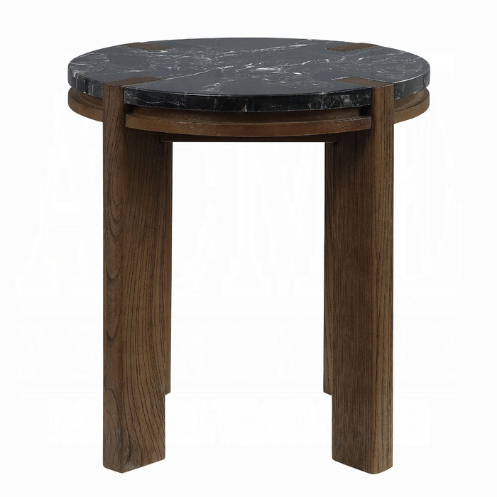 Estella End Table w/Marble Top